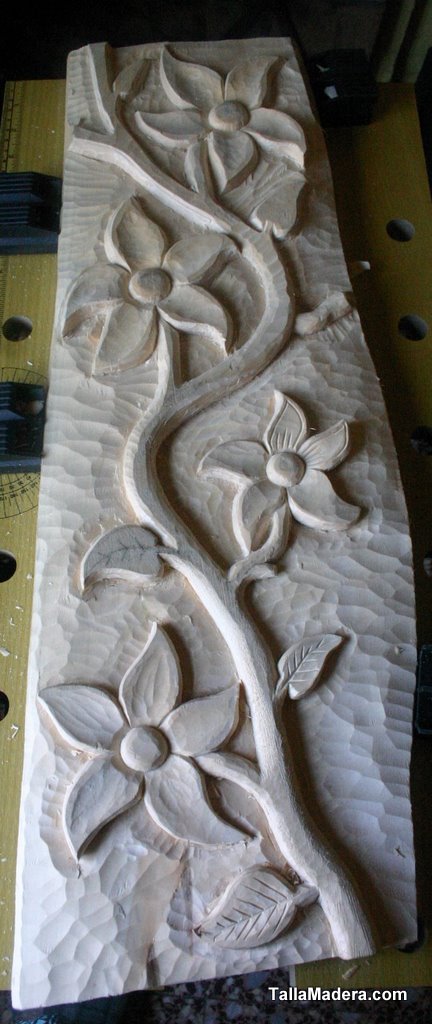 Detalle de las flores y los tallos