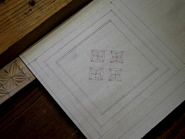 Paso 6: el dibujo listo para empezar la talla