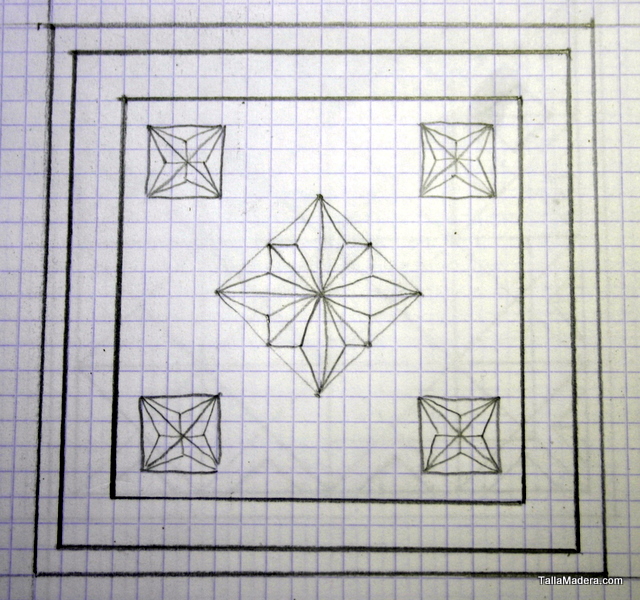 Diseño 2: patrón del posavasos