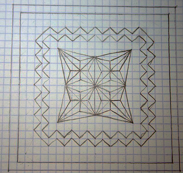 Diseño 3: patrón del posavasos