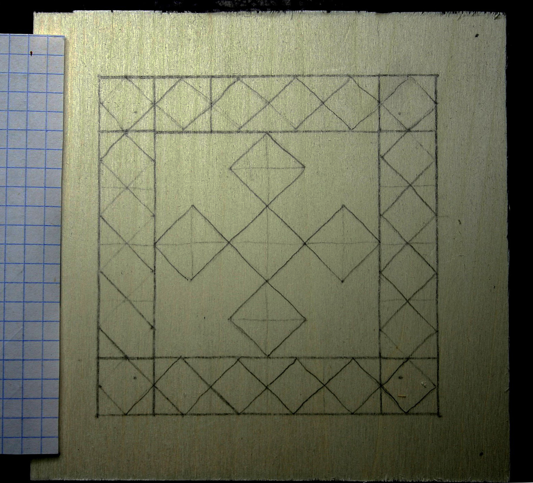 El quinto diseño calcado en la tabla