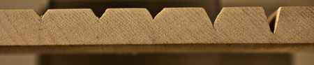 Detalle del borde en zig-zag