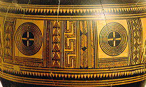 Ánfora griega del periodo geométrico inicial (1000-900 a.C.)
