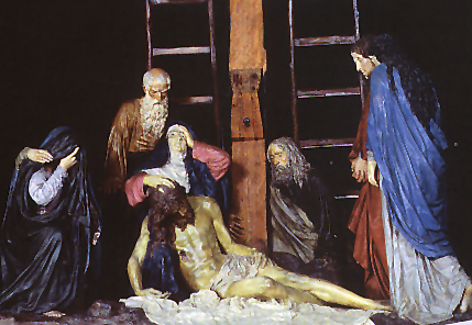 El Descendimiento, grupo escultórico de Mariano Benlliure