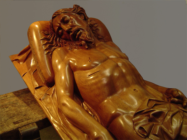 «Cristo yacente», talla en madera de Medina Ayllón