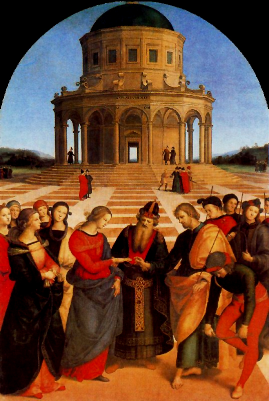 «Los desposorios de la Virgen», de Perugino: perspectiva renacentista