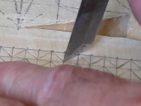 Uso de los cuchillos Pfeil de Chip Carving 2 y 6