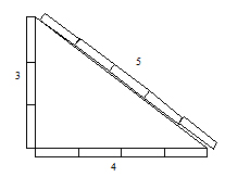 Triángulo sagrado egipcio (3, 4, 5)