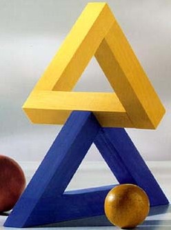 El triángulo de Penrose, una figura imposible