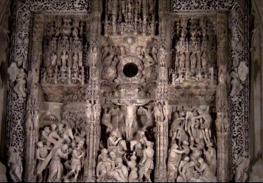 Retablo de alabastro de Damián Forment en la catedral de Huesca