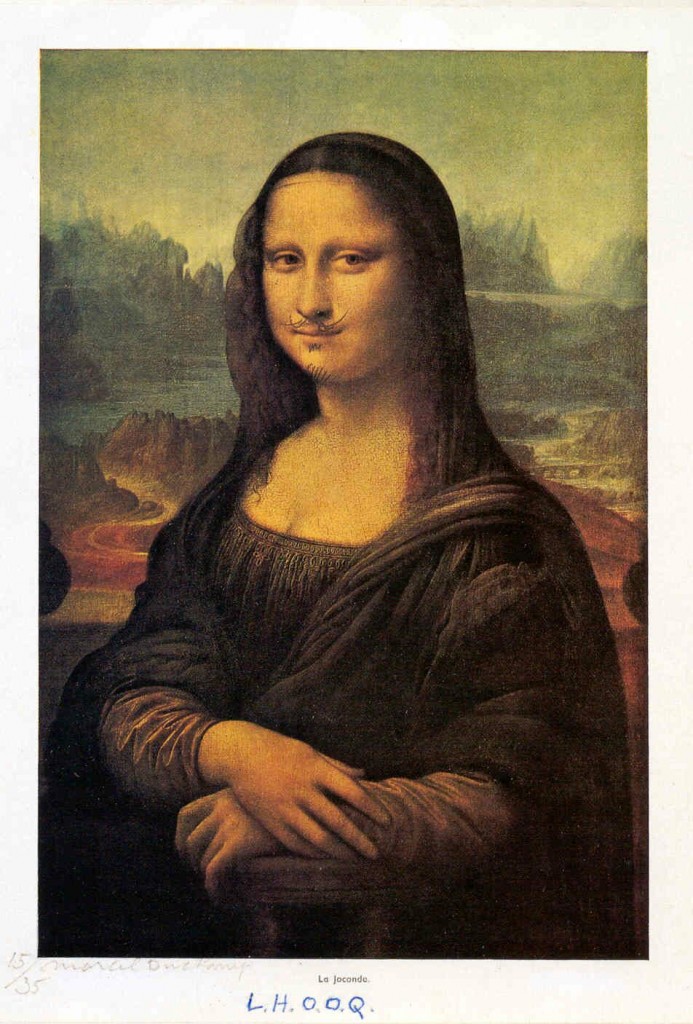 L.H.O.O.Q., de Marcel Duchamp (la Gioconda con bigote)