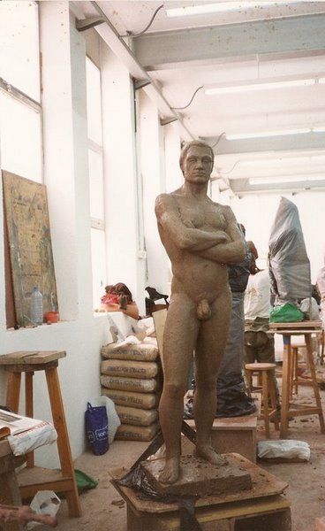 «El Atleta», de Medina Ayllón, en el taller