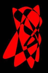 Composición abstracta en rojo y negro (la otra obra del cuestionario)