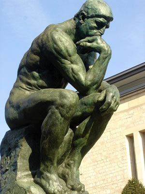 «El pensador», de Auguste Rodin