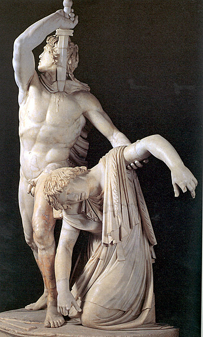 «El gálata suicidándose», copia romana en mármol (Palazzo Altemps, Roma)